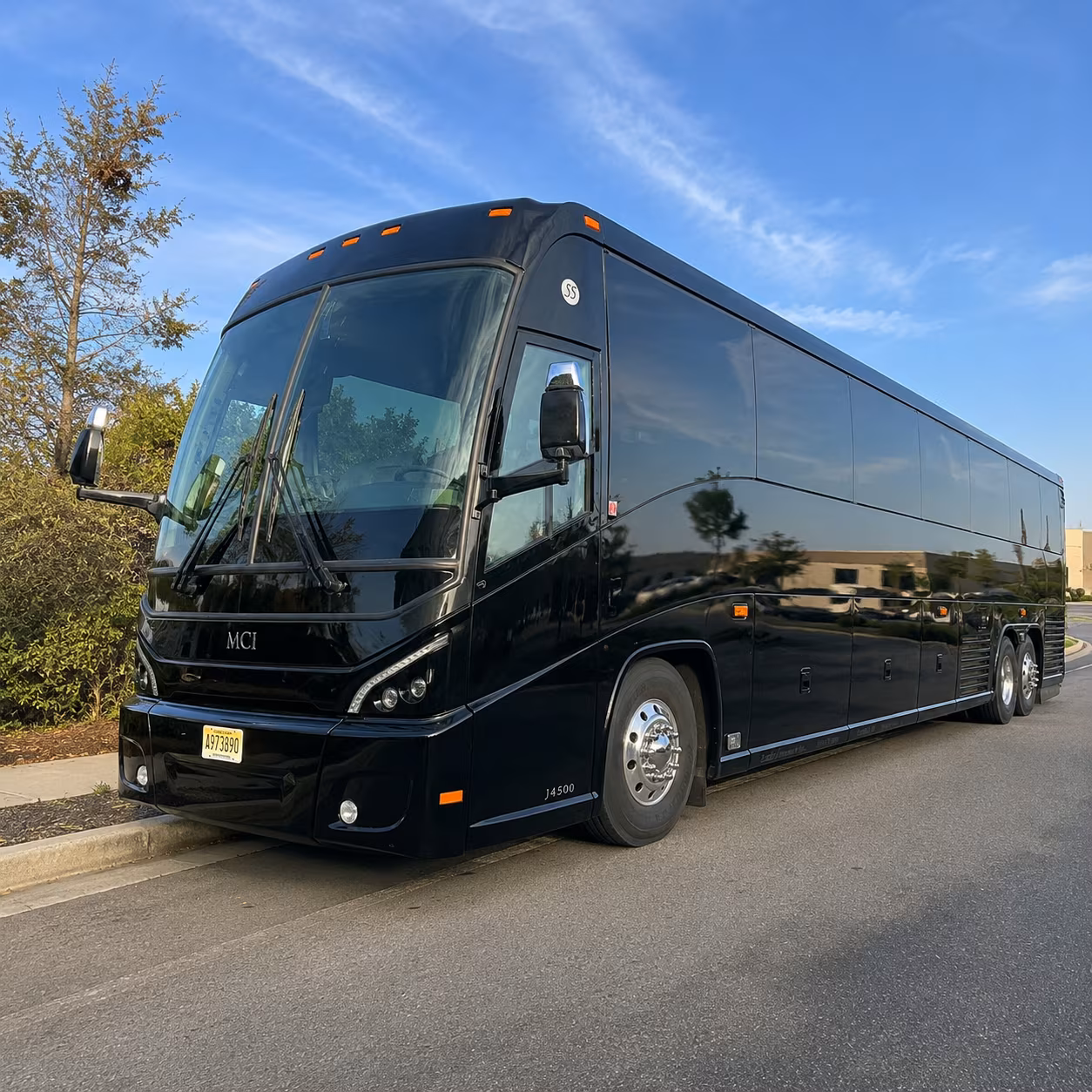 kalamazoo charter bus rental exterior