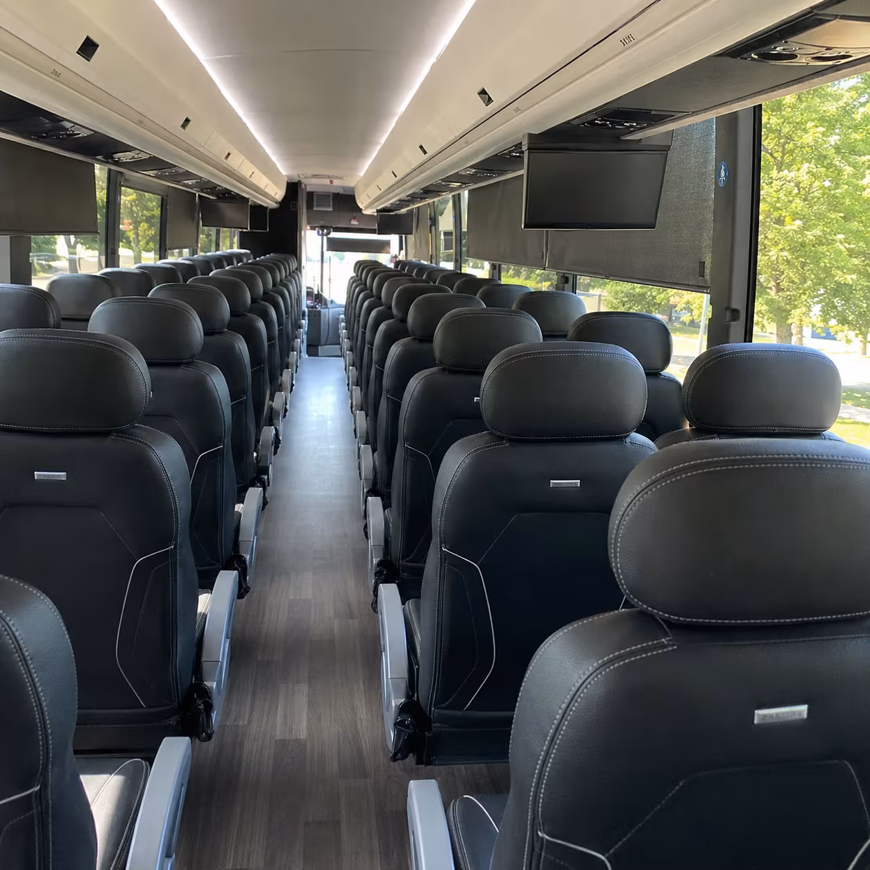 kalamazoo charter bus rental inside